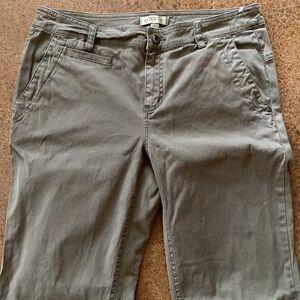 Orvis olive‎ green stretch chino cotton twill slacks